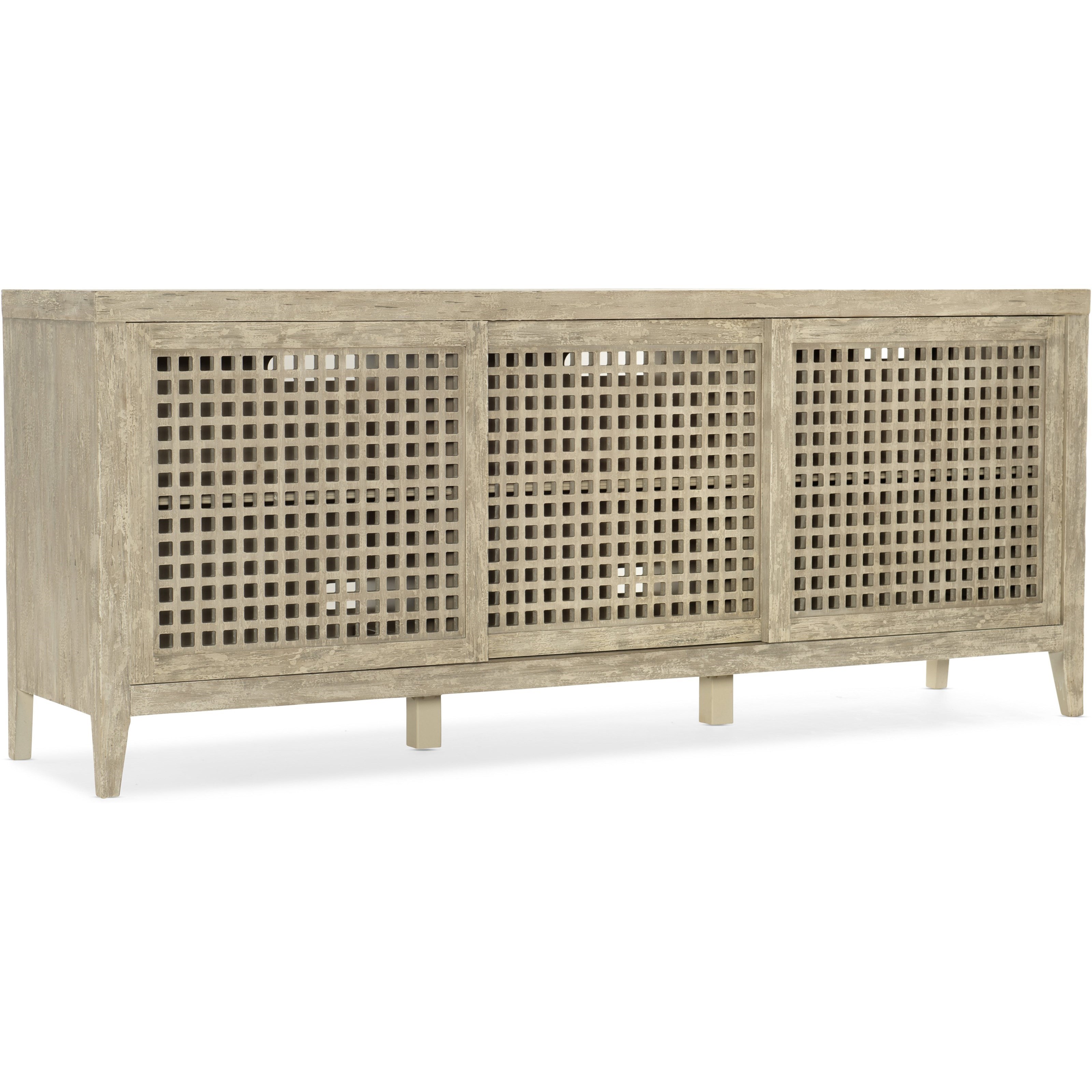 Rustic Entertainment Console with Outlet